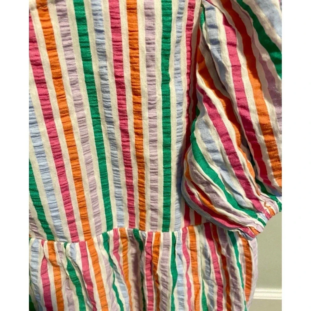 Cotton On Colorful Stripped Dress Size 9-10